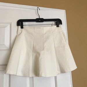 Zara white mini skirt